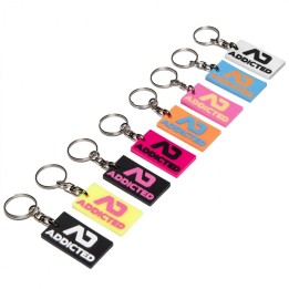 Addicted Rubber Pendant Keychain AC223