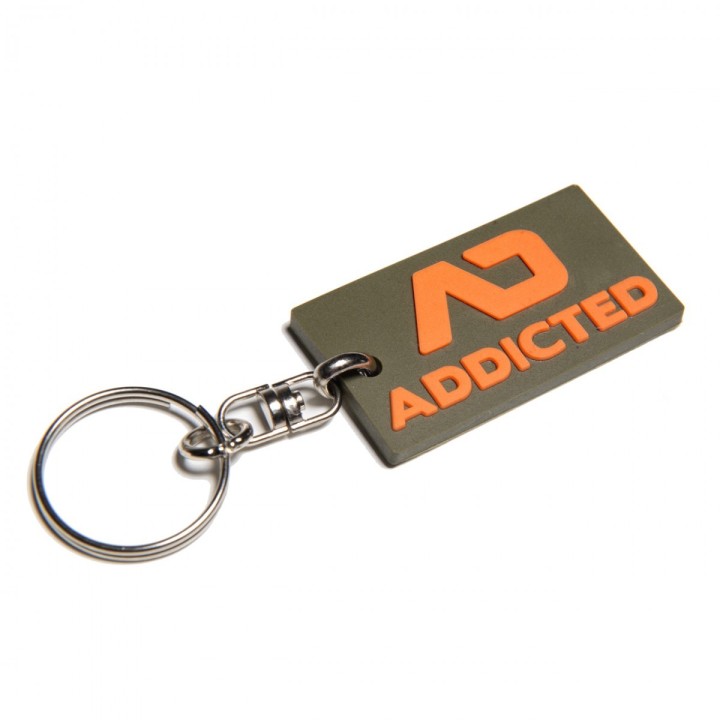 Addicted Rubber Pendant Keychain AC223