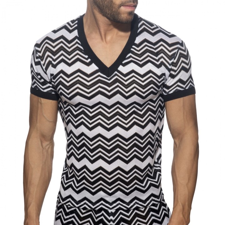 Addicted Isparta V-Neck T-Shirt AD1368