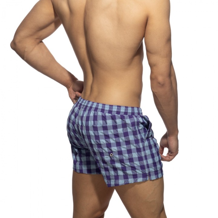 Addicted Badehose mit auffälligem Karomuster ADS350