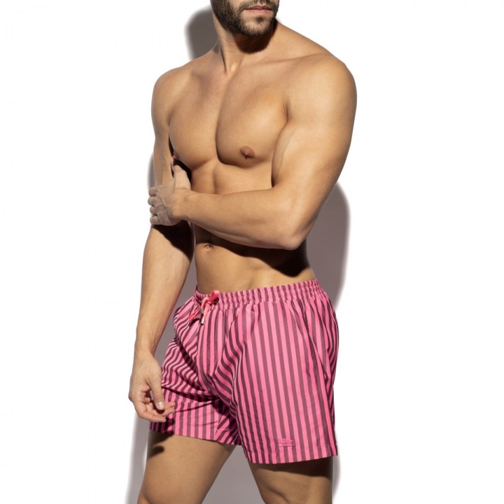 ES Collection Neon Gestreifte Badehose 2523