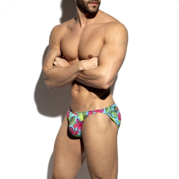 ES Collection Gewagter Bikini mit Blumenmuster UN662