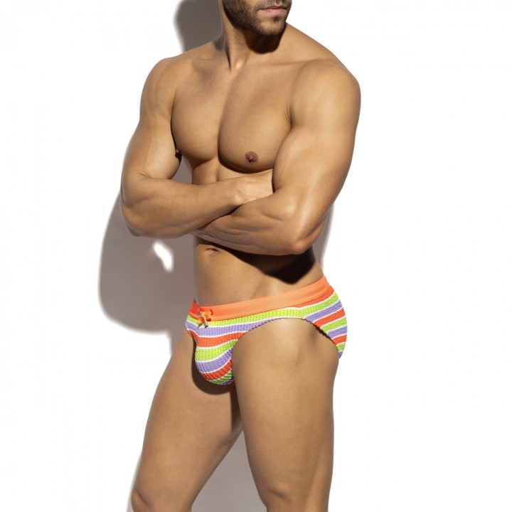 ES Collection 70's Stripes Swim Bikini Brief 2611