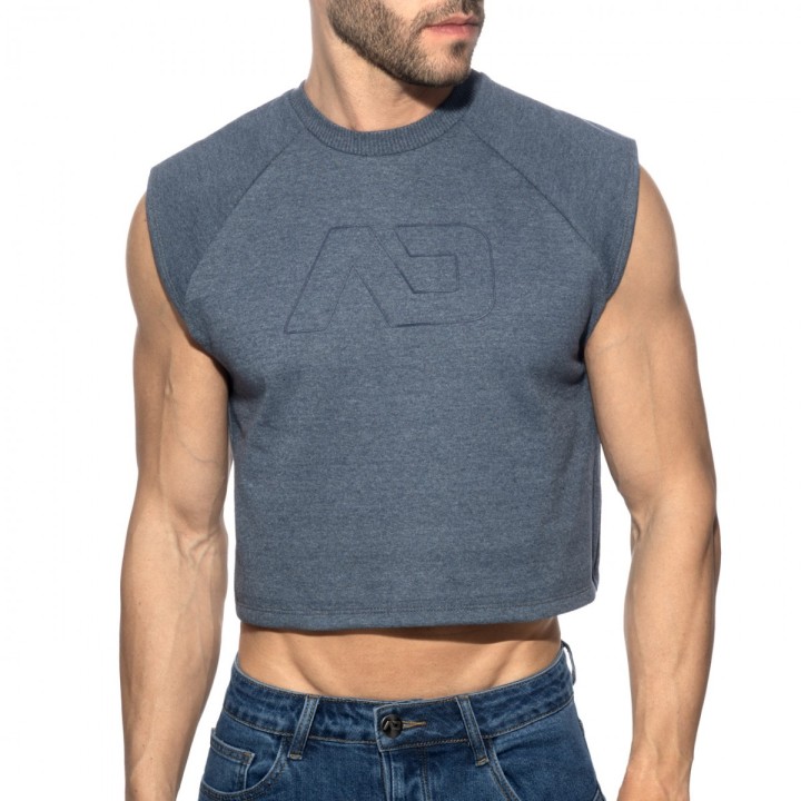 Recyklovaný bavlnený crop top Addicted AD1461