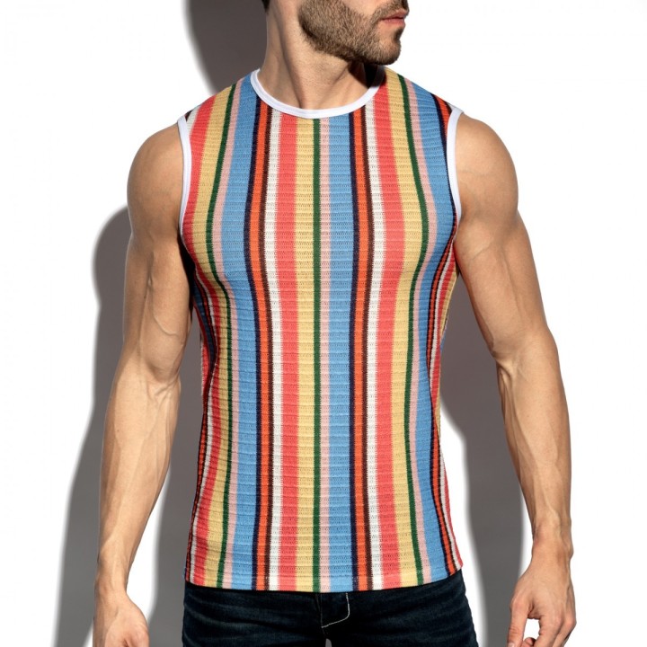 ES Collection Gelato Stripe široké tílko TS374