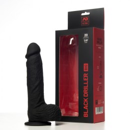 AD Fetish Veľké Čierne Dildo Driller AC172