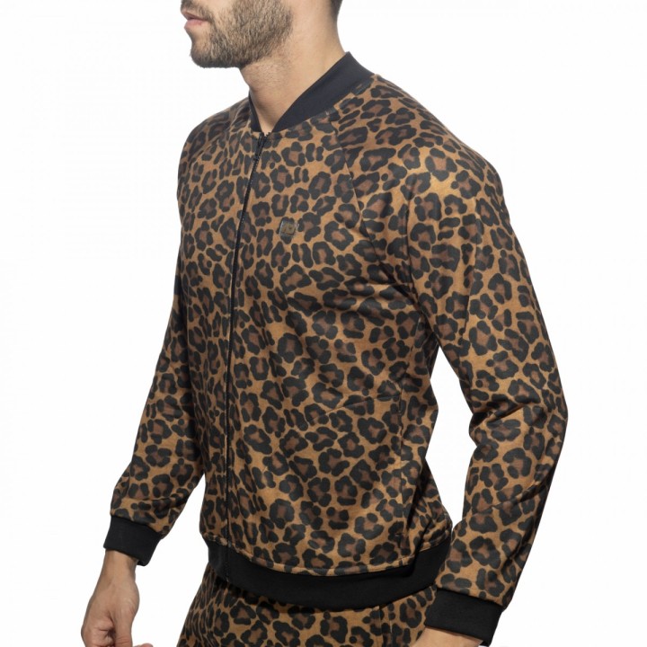 Addicted Leopardí Bunda Bomber AD1132
