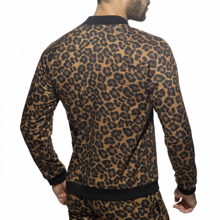 Addicted Leopard-Bomberjacke AD1132