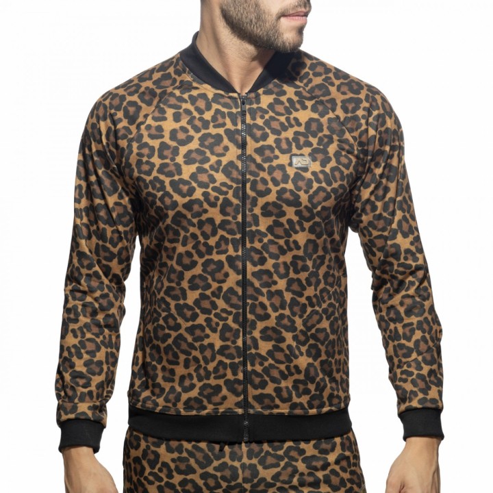 Addicted Leopard Bomber Jacket AD1132