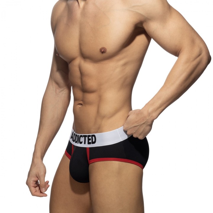 Addicted Black Piqué-Slip AD1353
