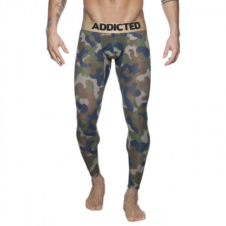 Addicted Kalesony Camo Long John Bez Spodu AD695
