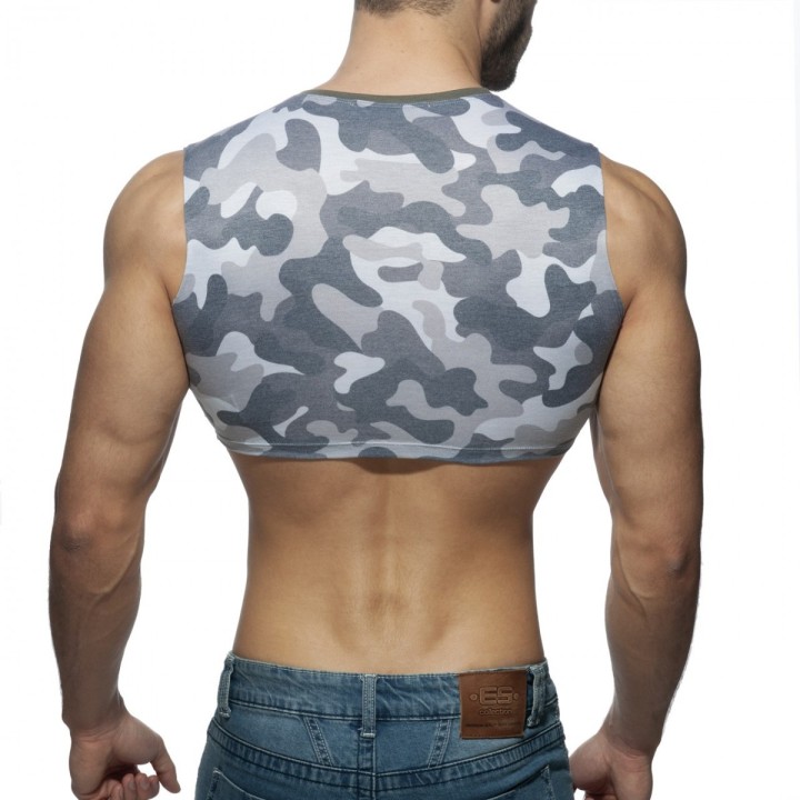 Addicted Ujjatlan Camo Crop Top AD869