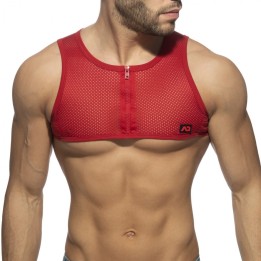 Addicted Sieťovaný Crop Top So Zipsom AD998