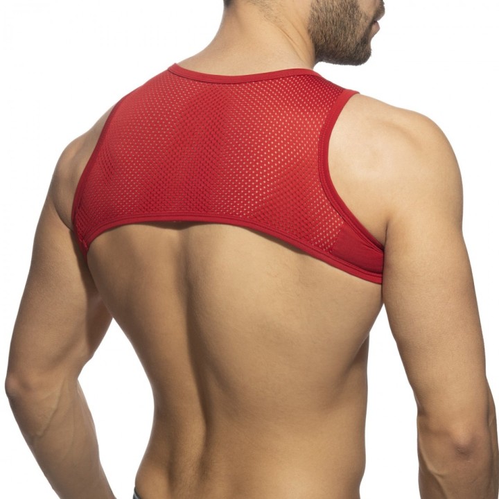 Addicted Mesh-Zip Crop Top AD998