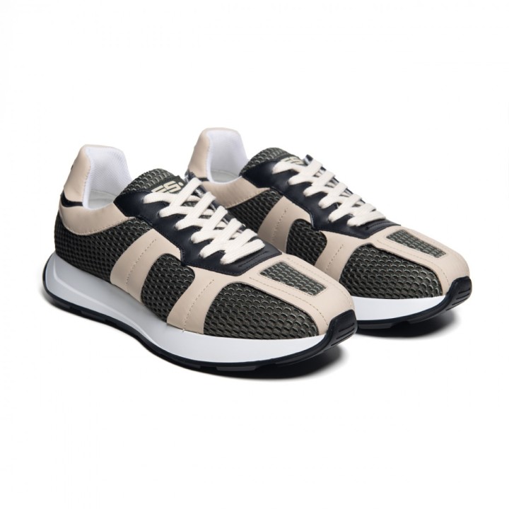 ES Collection Siatkowe Sneakersy Military SNL31