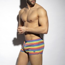 ES Collection Multi Stripes Plavkové Šortky 2304