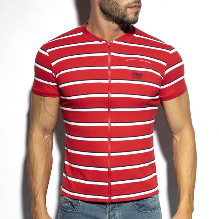 ES Collection Tricou Polo Cu Dungi POLO34