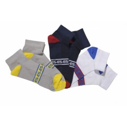 ES Collection Zestaw 3 Par Skarpetek Za Kostkę SCK04P