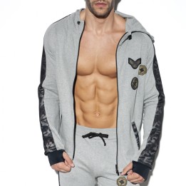 ES Collection Pikowana Kurtka Sportowa Army SP220