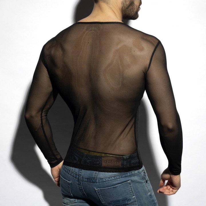 ES Collection Netz-Langarm-T-Shirt TS303