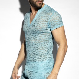 ES Collection Spider V-Neck Polo-Shirt TS320