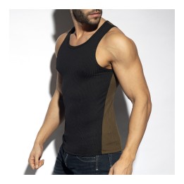 ES Collection Dwukolorowy Prążkowany Tank Top Z Recyklingu TS323
