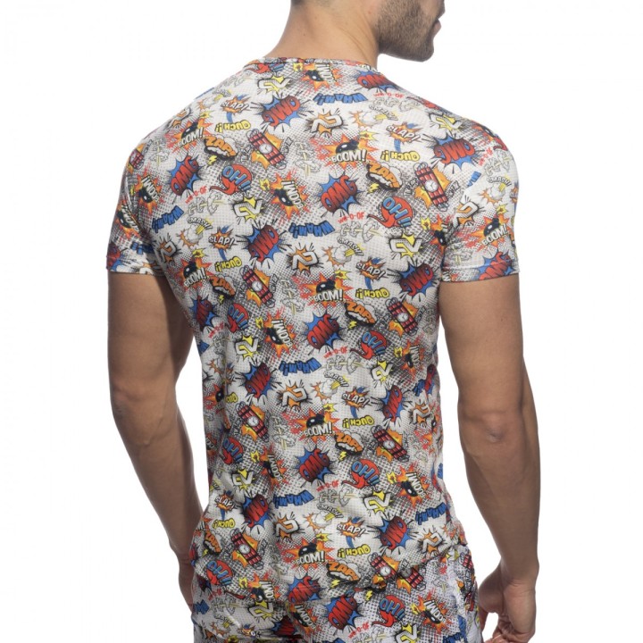 Addicted Tricou Cu Decolteu V Comic AD1086
