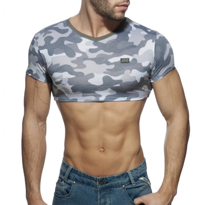 AD Fetish Crop Top Camo AD868