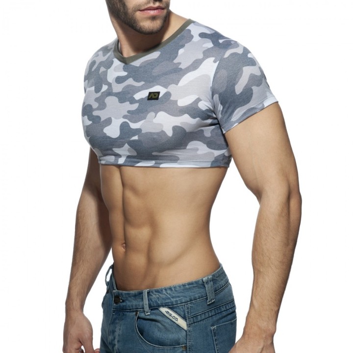 AD Fetish Crop Top Camo AD868