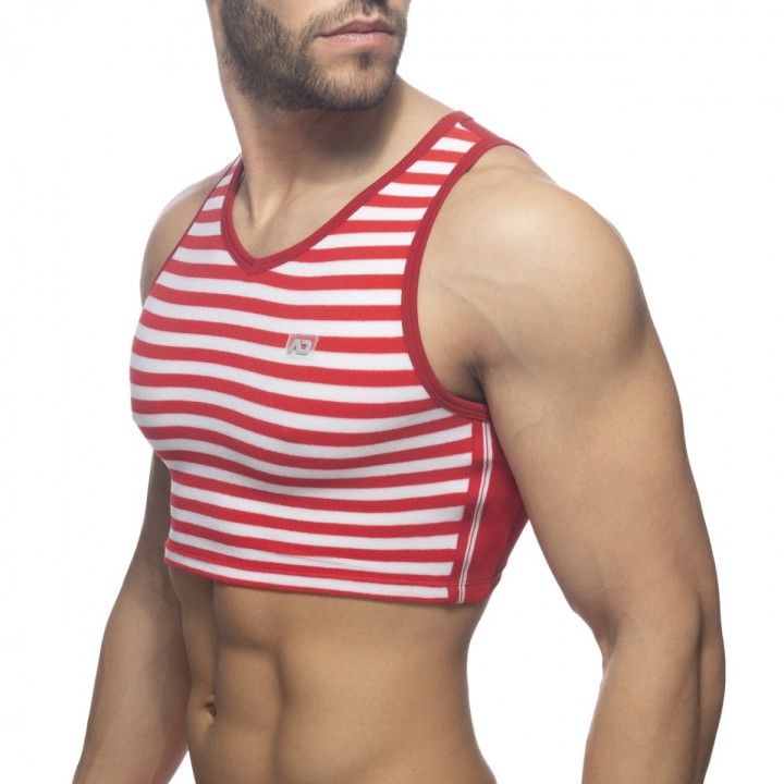 Addicted Crop Top Sailor Din Catifea AD944