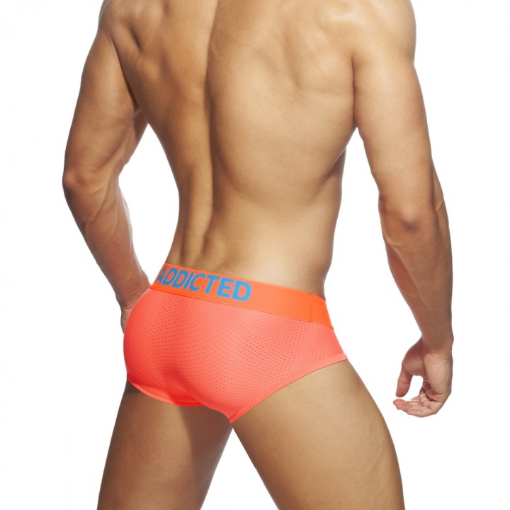 Addicted Neonowe Majtki Z Siateczki Ring Up AD951