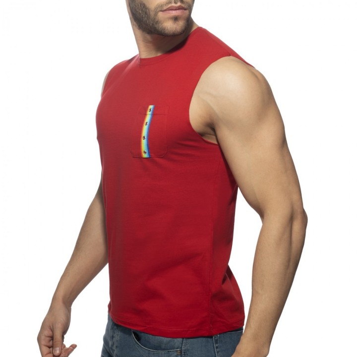 Addicted Rainbow Tape Tank Top AD992