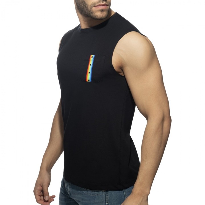 Addicted Rainbow Tape Tank Top AD992
