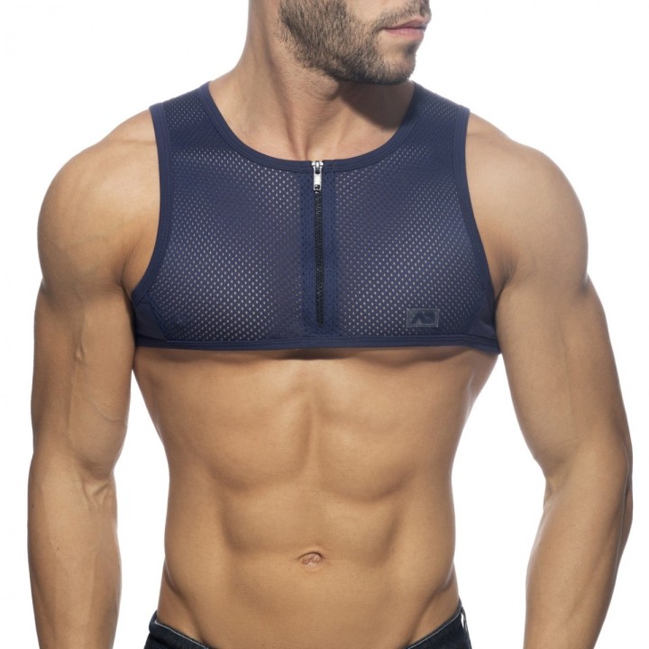 Addicted Sieťovaný Crop Top So Zipsom AD998