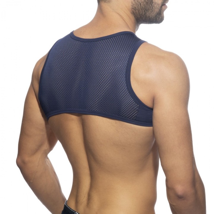 Addicted Crop Top Se Síťovinou A Zipem AD998