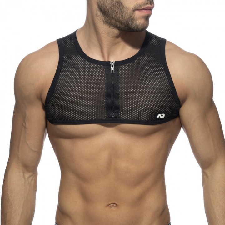 Addicted Sieťovaný Crop Top So Zipsom AD998