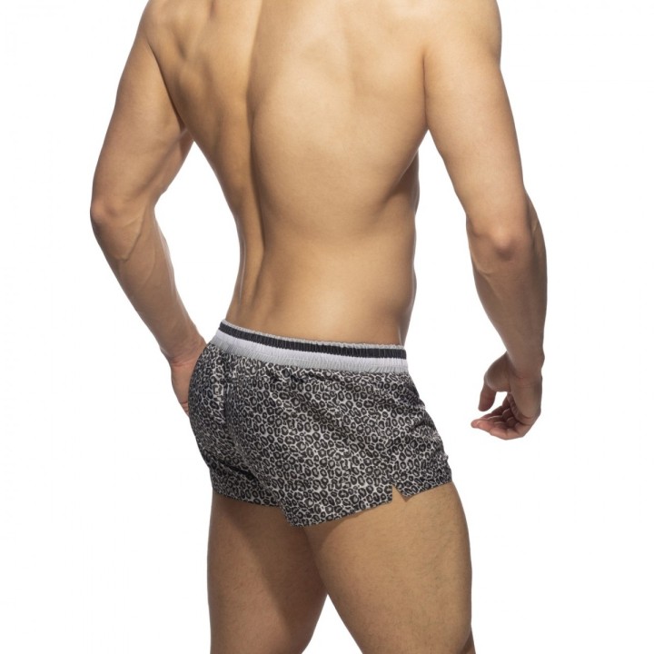 Addicted Leopard Stripes Bade Short ADS290