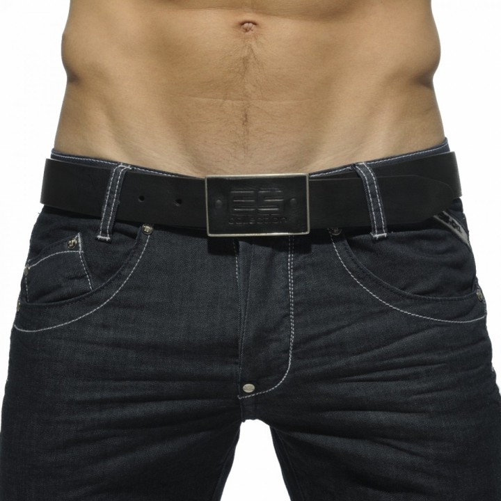 ES Collection Curea Din Piele Cu Logo Embosat BLT006