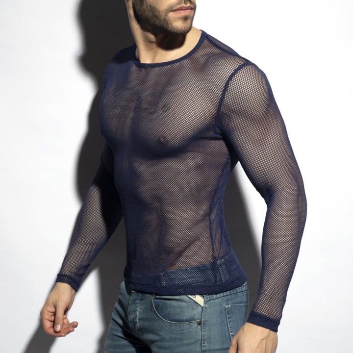ES Collection Tricou Cu Mânecă Lungă Din Mesh TS304