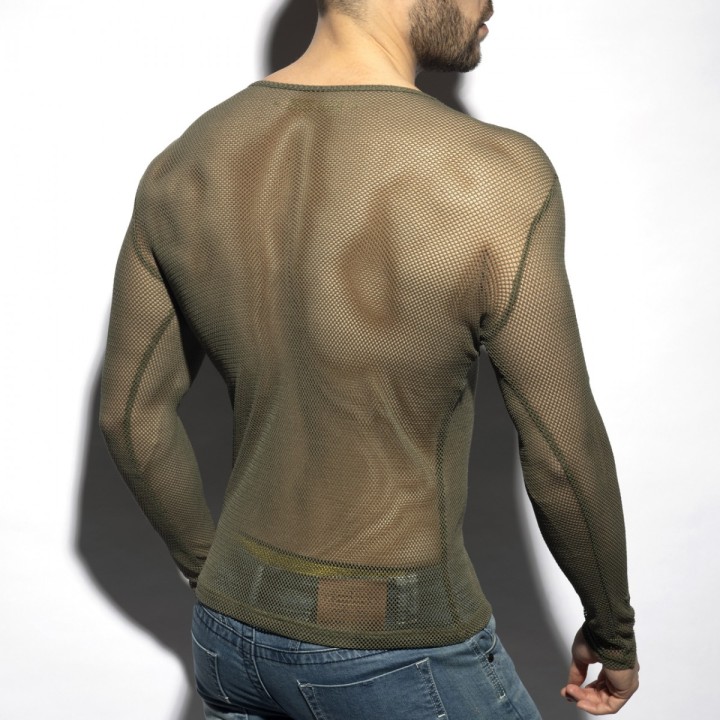 ES Collection Tricou Cu Mânecă Lungă Din Mesh TS304