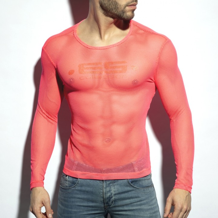 ES Collection Mesh-Langarm-T-Shirt TS304
