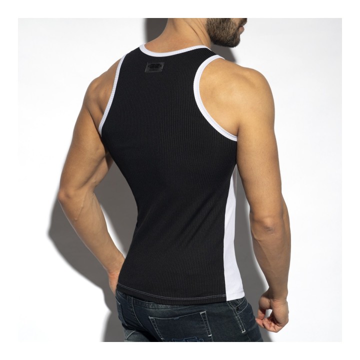 ES Collection Dwukolorowy Prążkowany Tank Top Z Recyklingu TS323
