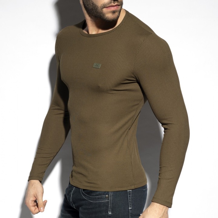 ES Collection Tricou Cu Mânecă Lungă Din Rib Reciclat TS325