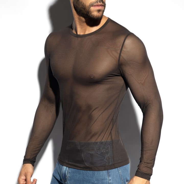 ES Collection Tricou Cu Mânecă Lungă Net TS360