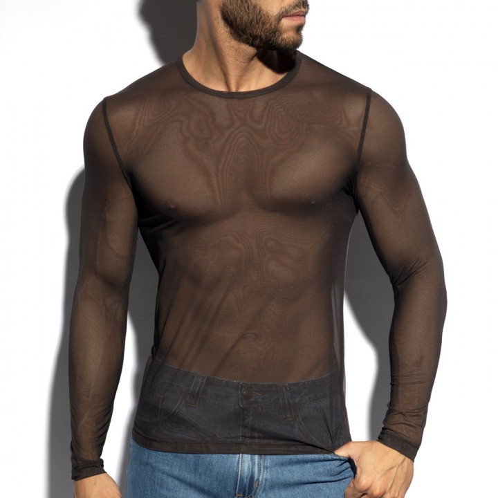 ES Collection Tricou Cu Mânecă Lungă Net TS360