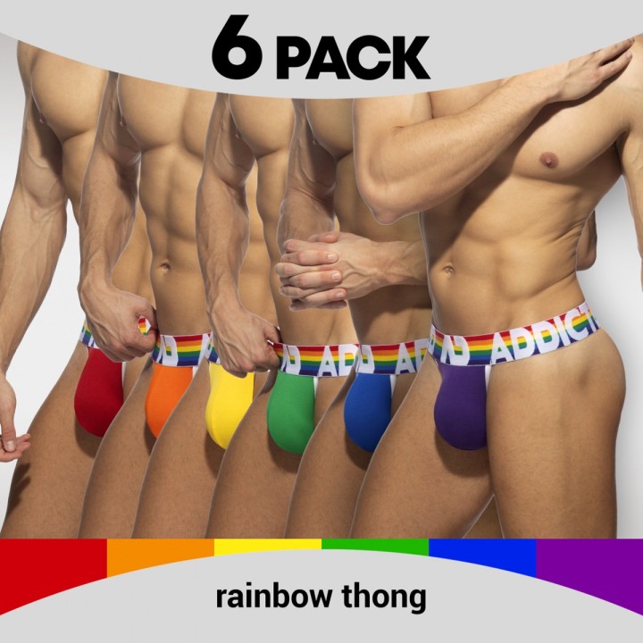Addicted 6 Pack Rainbow String AD1145