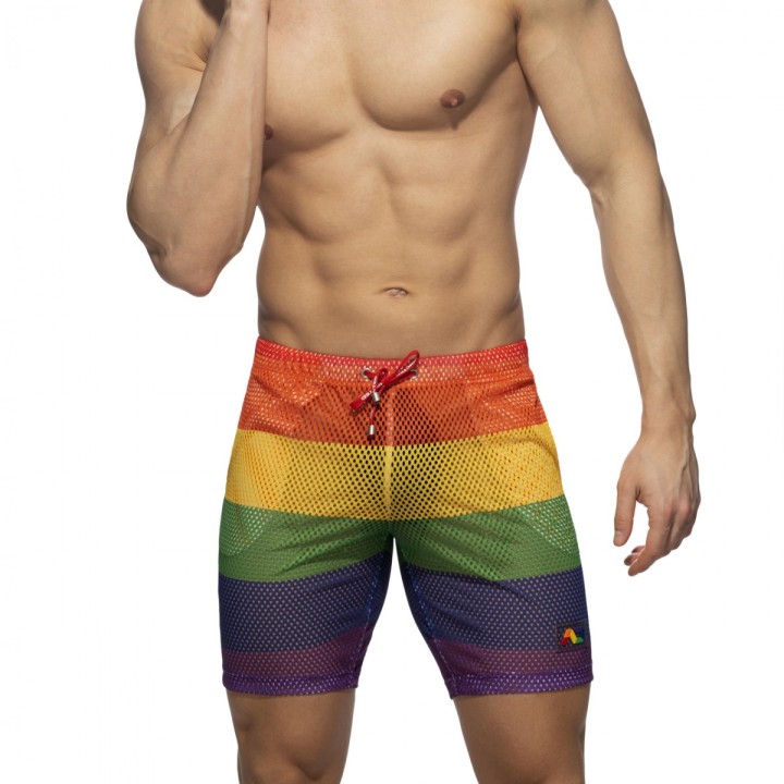 Addicted Mesh Rainbow bermude AD1168