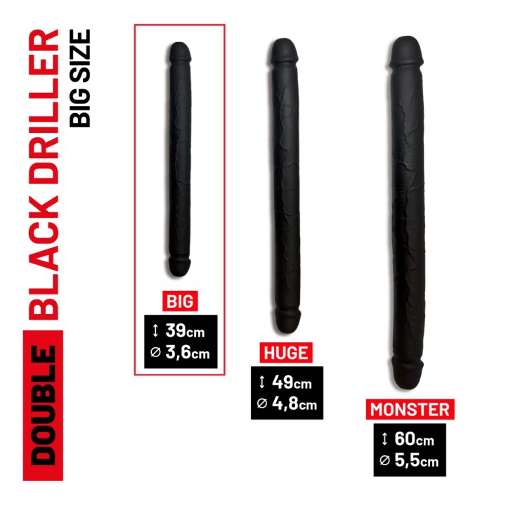 Addicted Double Black Driller 39 cm AC217