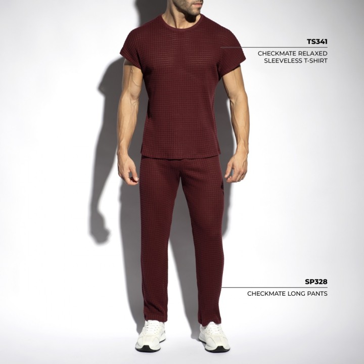 ES Collection Checkmate opuštena majica bez rukava TS341