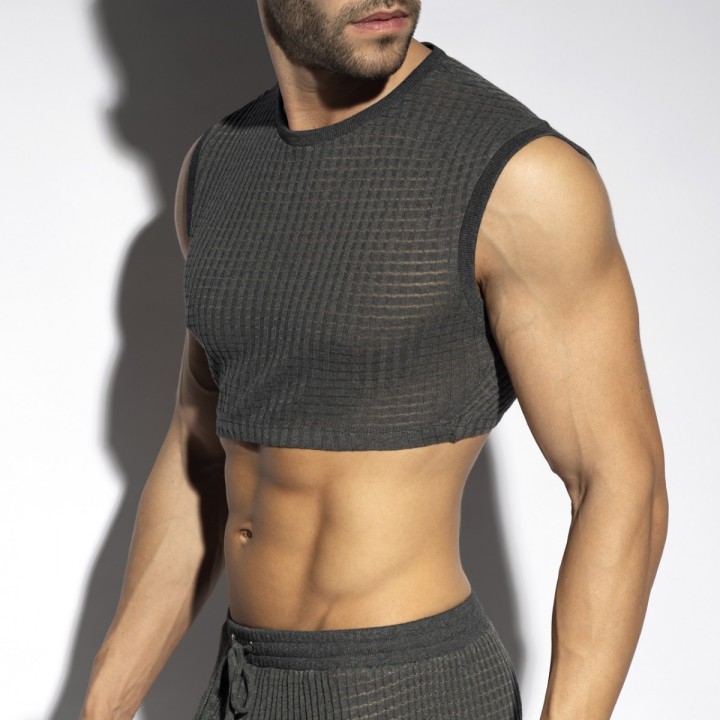 ES Collection Checkmate crop top TS342